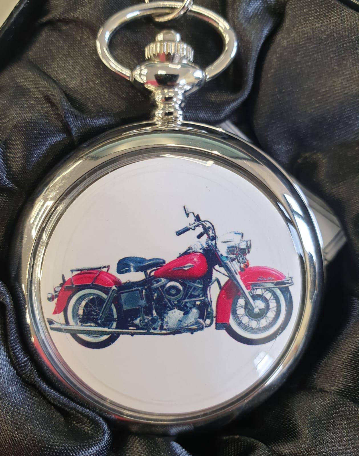 Boxx Picture Pocket watch Red Motorbike P5061.12