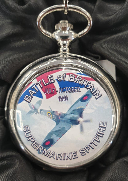 Boxx Picture Pocket watch Battle of Britain Super marine Spitfire P5061.69