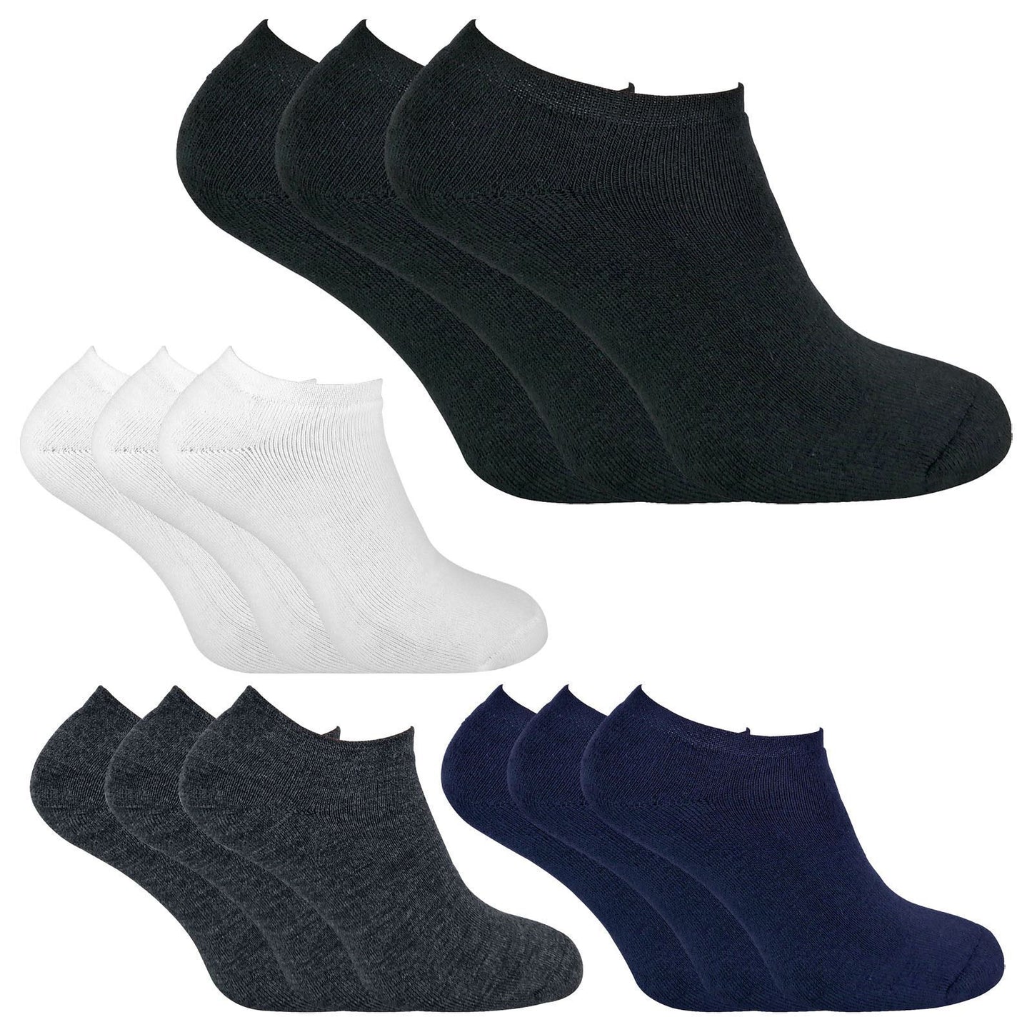 3 Pairs Mens Thermal Trainer Socks