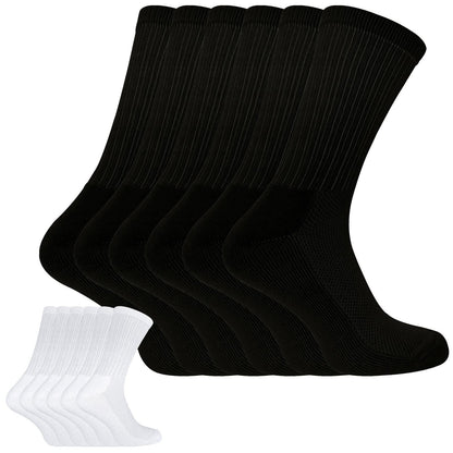 6 Pairs Bamboo Sport Socks