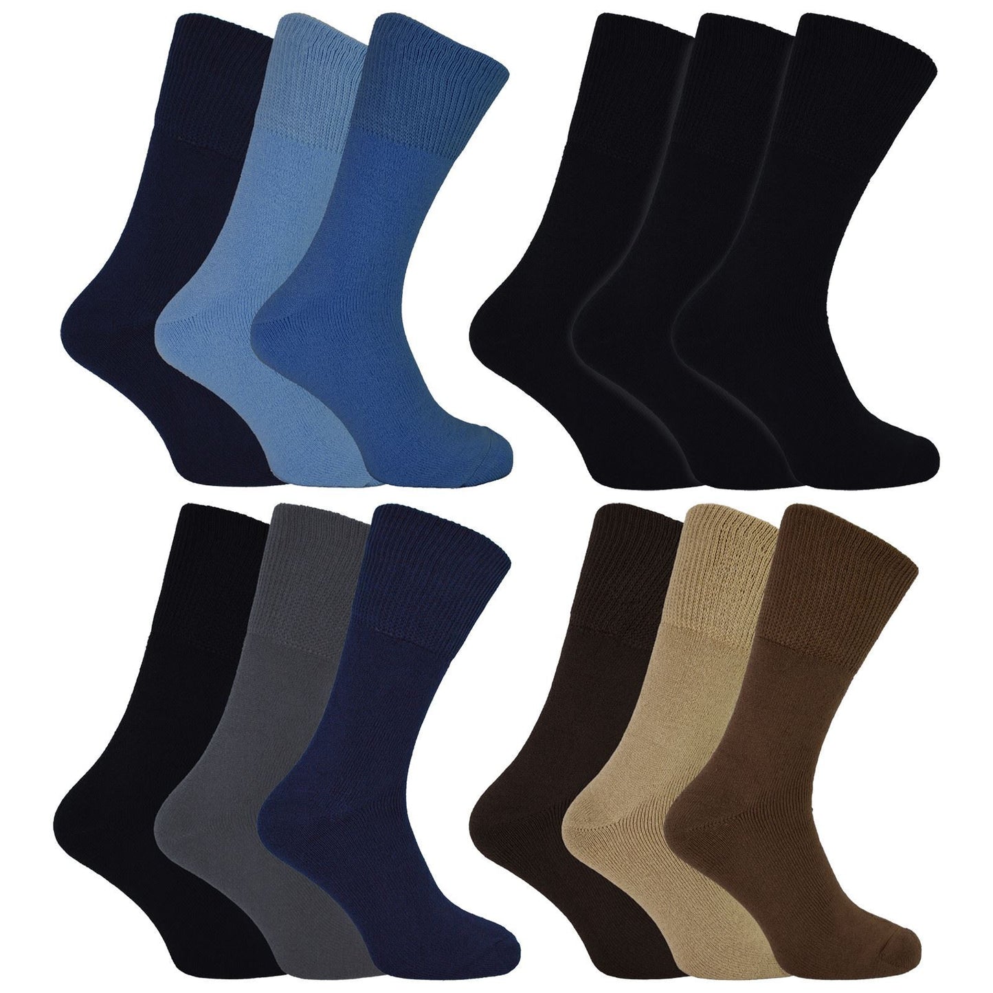 THMO 3 Pack Bamboo Thermal Socks