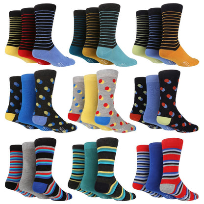 Wildfeet - Mens 3pk Jacquards Socks