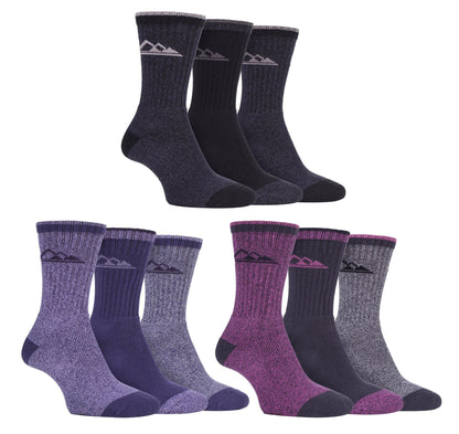 Storm Bloc - 3 Pairs Ladies Cushioned Boot Socks