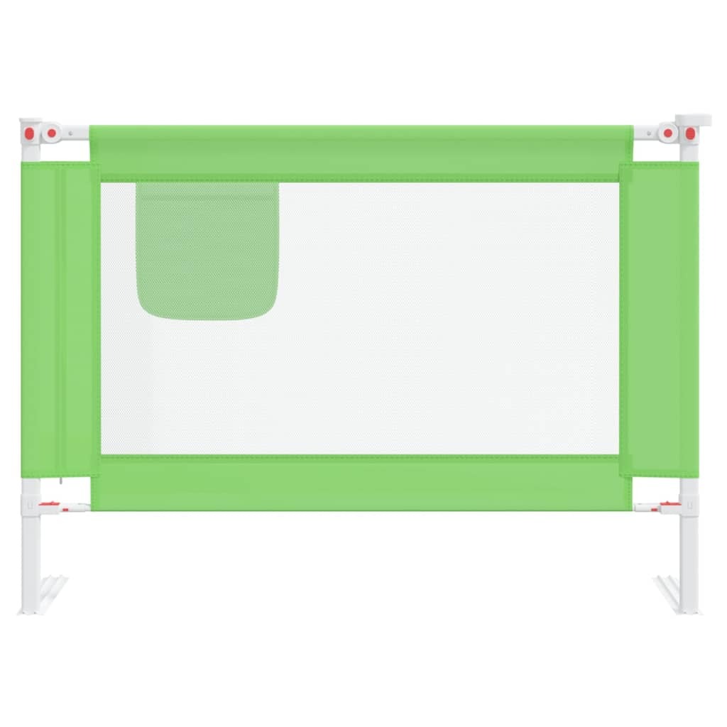 Toddler Safety Bed Rail Green 90x25 cm to 200 x 25 cm Fabric