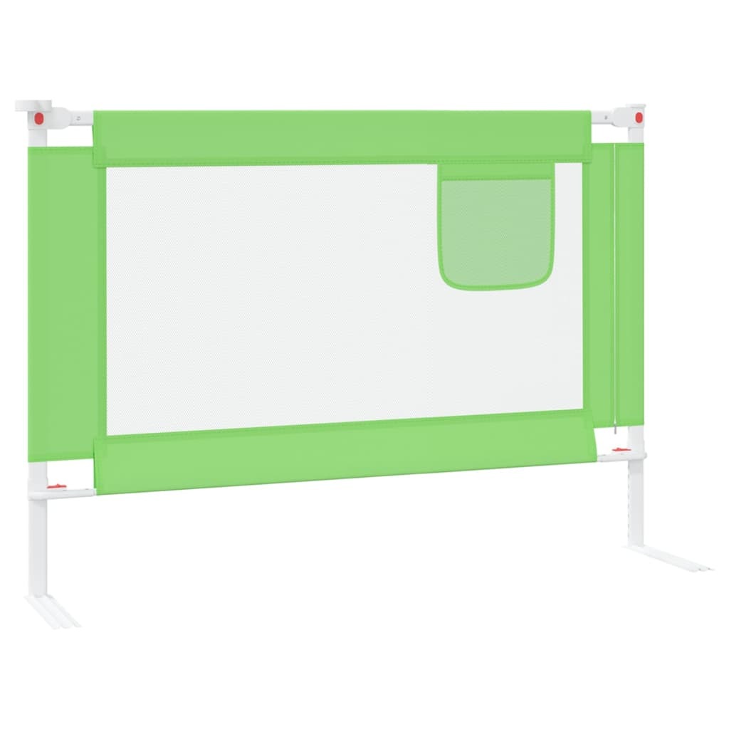 Toddler Safety Bed Rail Green 90x25 cm to 200 x 25 cm Fabric