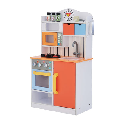 Little Chef Kids Toy Wooden Play Kitchen for Boys & Girls TD-11708R