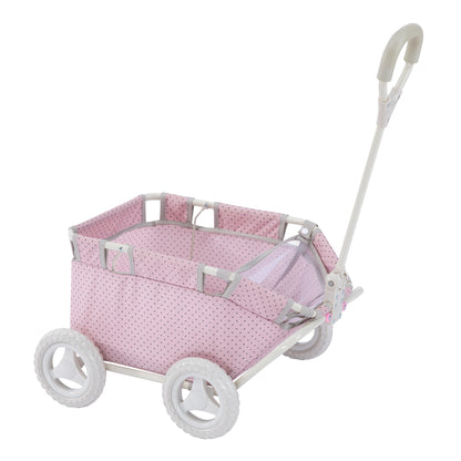 Olivia's Little World Baby Doll Pull Along Wagon Trolley Toy Cart OL-00007