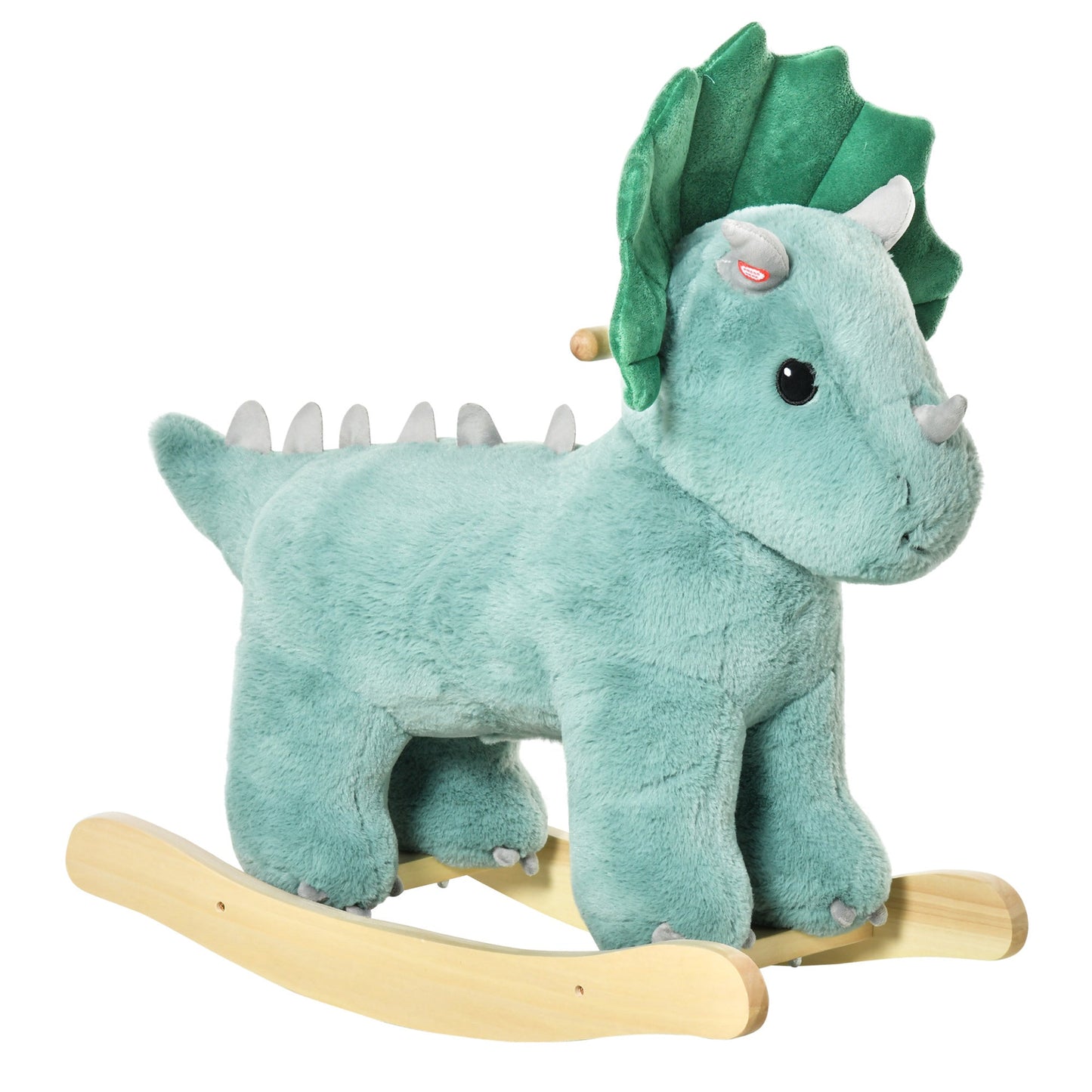 Kids Ride-On Rocking Horse Triceratops-shaped Toy for 36-72 Months