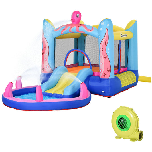 Bouncy Castle Slide Water Pool Trampoline, Blower 3.6 x 1.75 x 1.8m