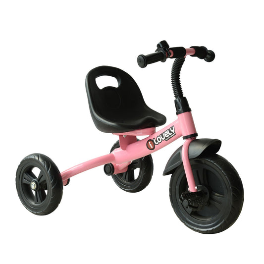 Baby Kids Children Toddler Tricycle Ride on Trike W/ 3 Wheels Pink HOMCOM