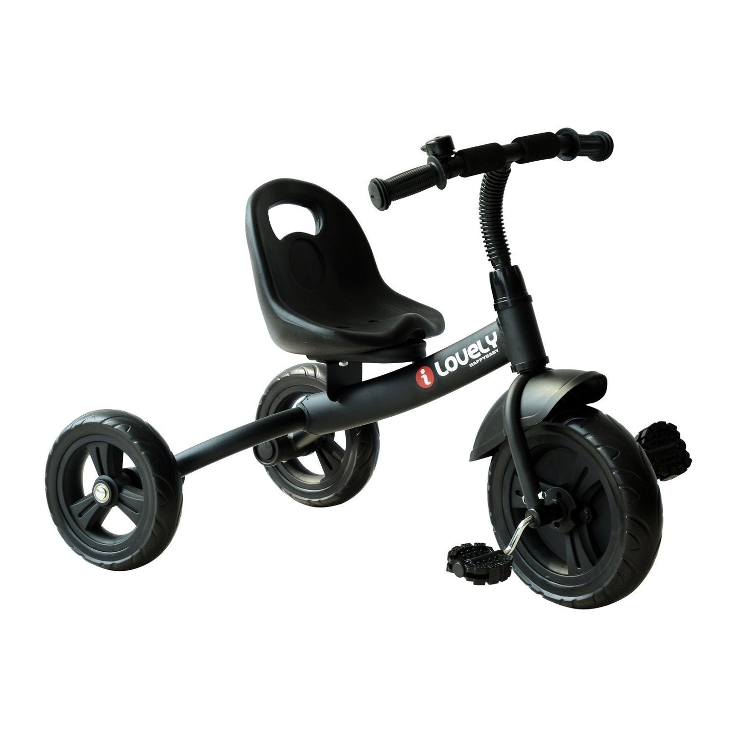 Baby Kids Children Toddler Tricycle Ride on Trike W/ 3 Wheels Black HOMCOM