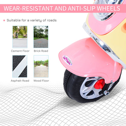 Electric Ride on Toy Car Kids Motorbike Children Battery Tricycle Pink