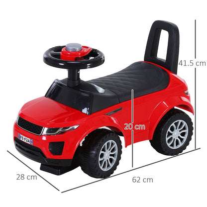 3-in-1 Ride On Car Foot To Floor Slider Toddler w/ Horn Steering Red