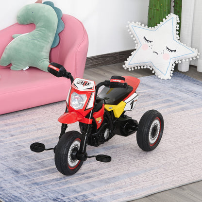 Toddler Pedal Tricycle Ride-On Learning Music Lights 18-36 Months Red