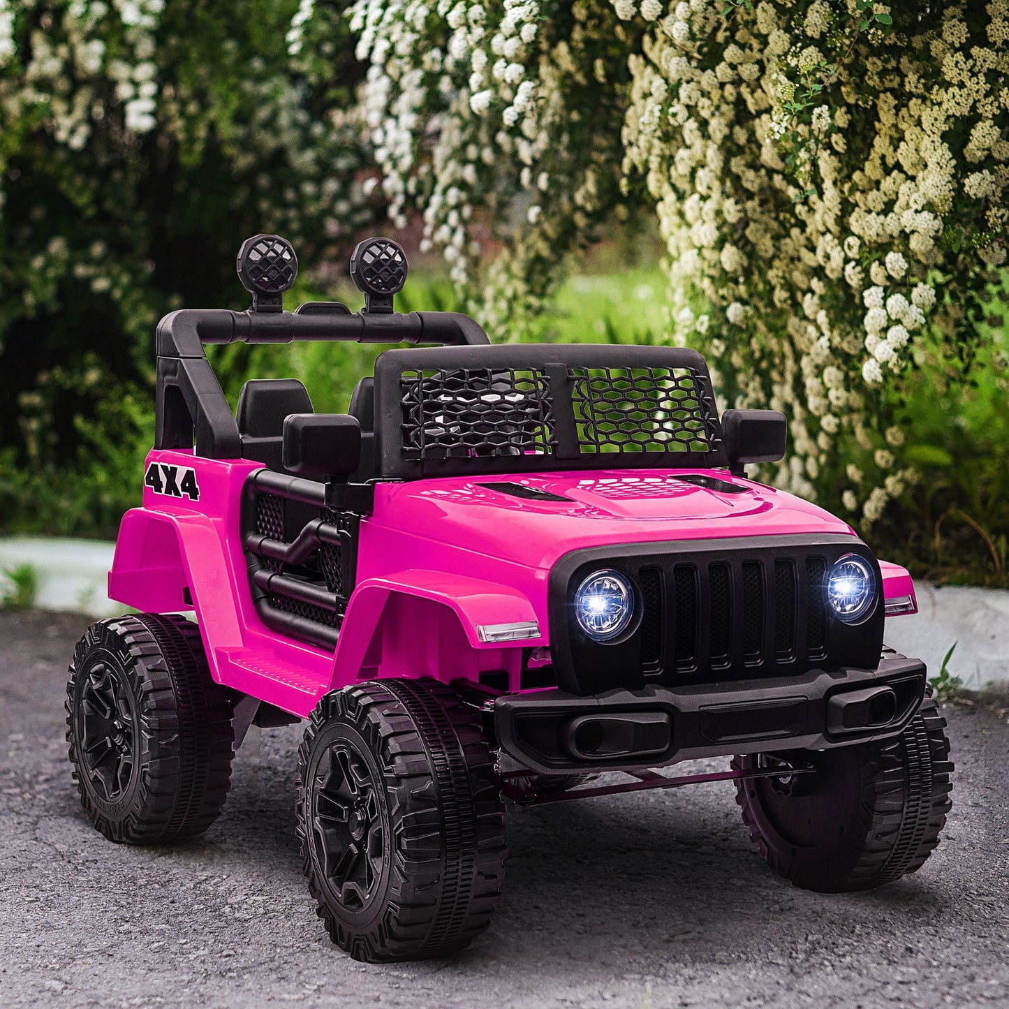 12V Kids Electric Ride On Car Truck Off-road Toy W/ Remote Control Pink HOMCOM