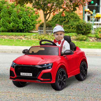 Audi RS Q8 6V Kids Electric Ride On Car Toy w/ Remote Control Red HOMCOM