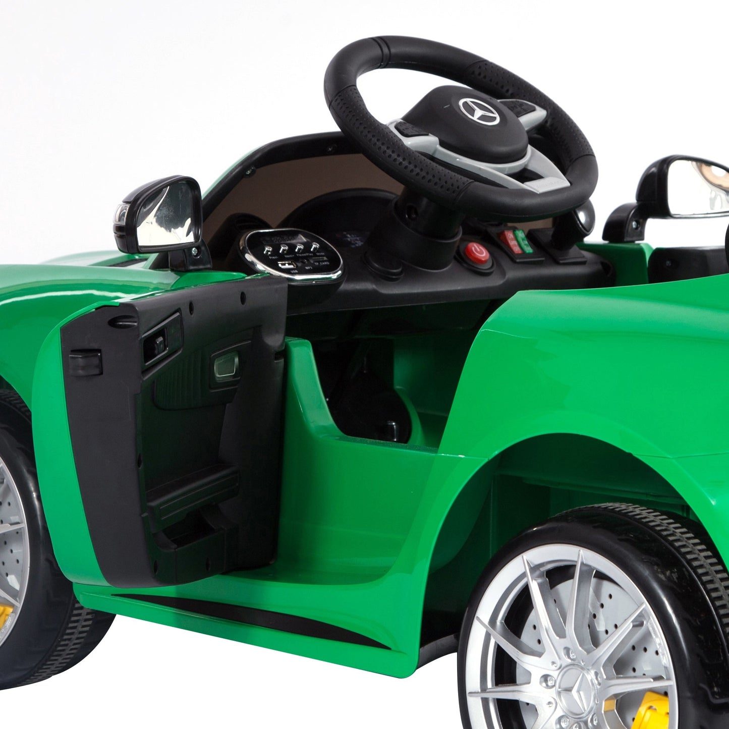 12V Licensed Mercedes Ride-On Car w/ Lights Music Remote 3-5 Yrs Green