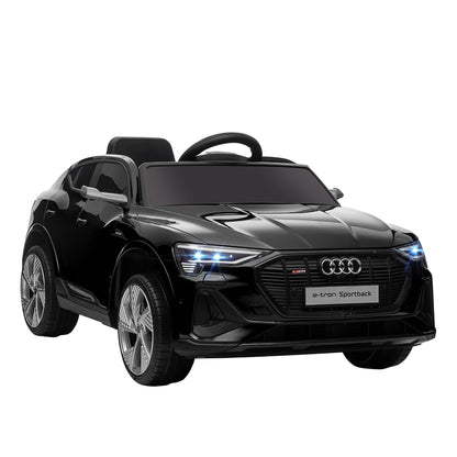 12V Kids Electric Ride-On Car/ w Remote Control, Lights, Music - Black