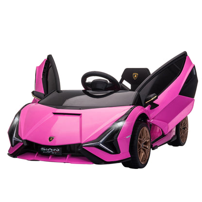 Lamborghini SIAN 12V Kids Electric Ride On Car Toy w/ Remote Control HOMCOM