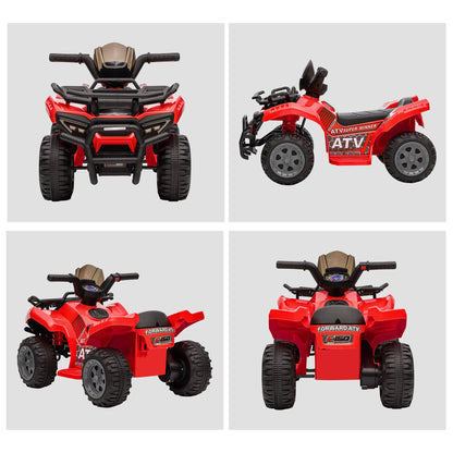 6V Kids Electric Ride on Car Toddler Quad Bike ATV for 18-36 month Red