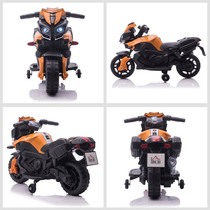 Kids 6V Electric Motorcycle Ride-On Toy Battery 18 - 48 months Orange