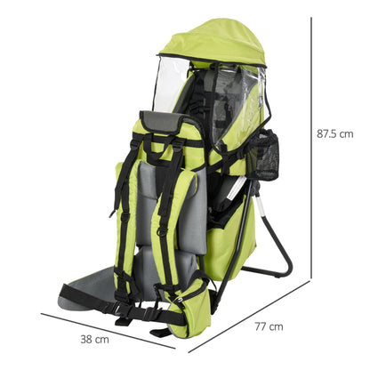 Baby Hiking Backpack Carrier Detachable Rain Cover for Toddlers  HOMCOM