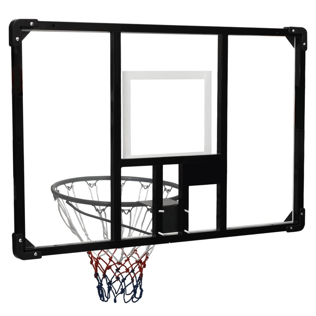 Basketball Backboard Transparent 106x69x3 cm Polycarbonate