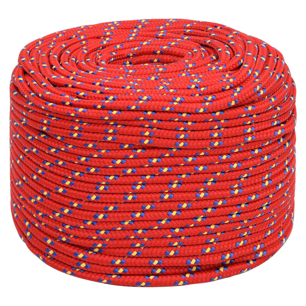 Boat Rope Red 8 mm 250 m Polypropylene