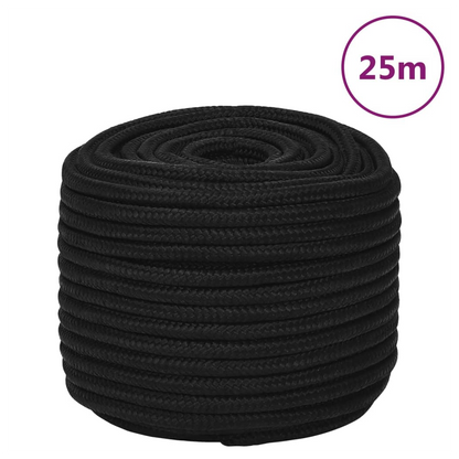 Work Rope Black 14 mm 25 m Polyester