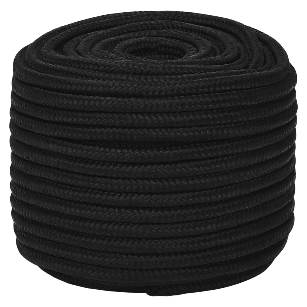 Work Rope Black 14 mm 25 m Polyester