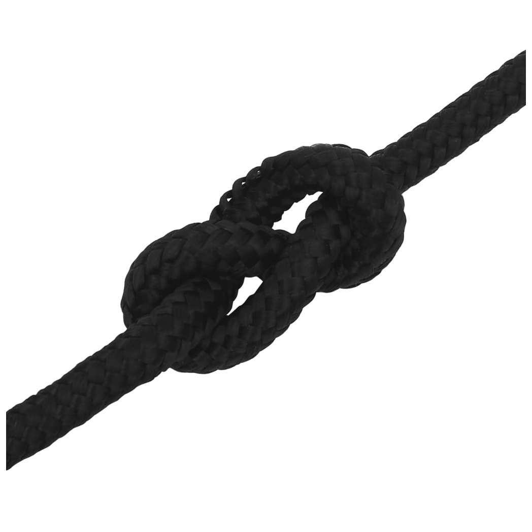 Work Rope Black 14 mm 25 m Polyester