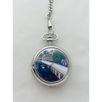 Boxx Train Picture Pocket watch M5061Train