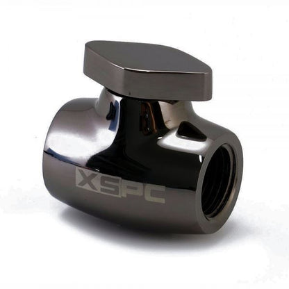 XSPC G1/4 Ball Valve - Black Chrome