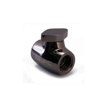 XSPC G1/4 Ball Valve - Black Chrome