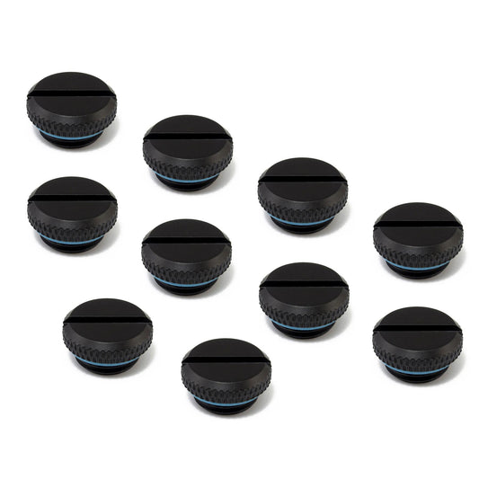 XSPC G1/4 Blank Plug V2 - Matte Black (10 Pack)