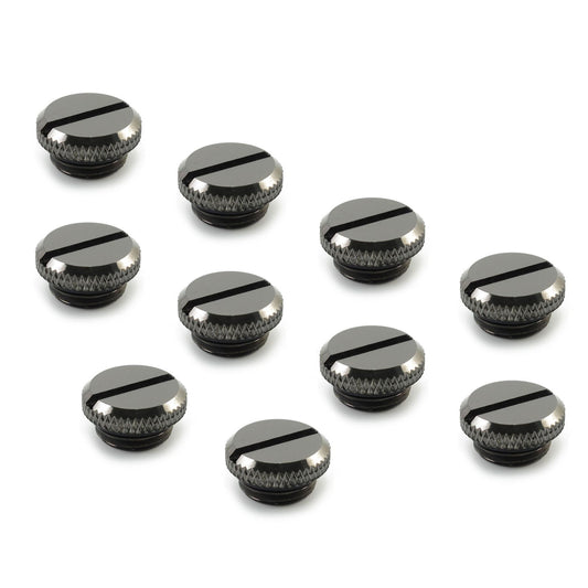 XSPC G1/4 Blank Plug V2 - Black Chrome (10 Pack)