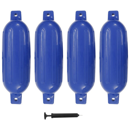 Boat Fender 4 pcs Blue 58.5x16.5 cm PVC