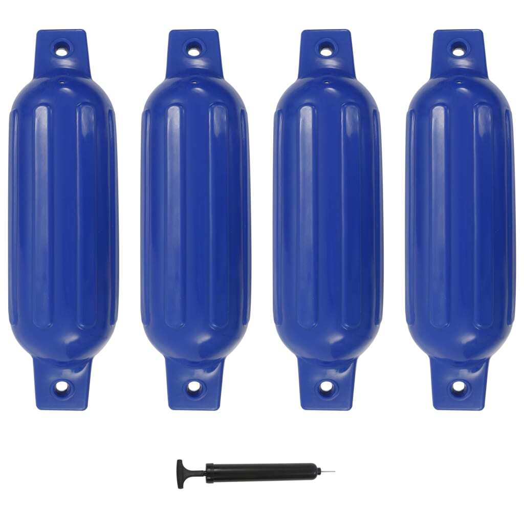 Boat Fender 4 pcs Blue 41x11.5 cm PVC