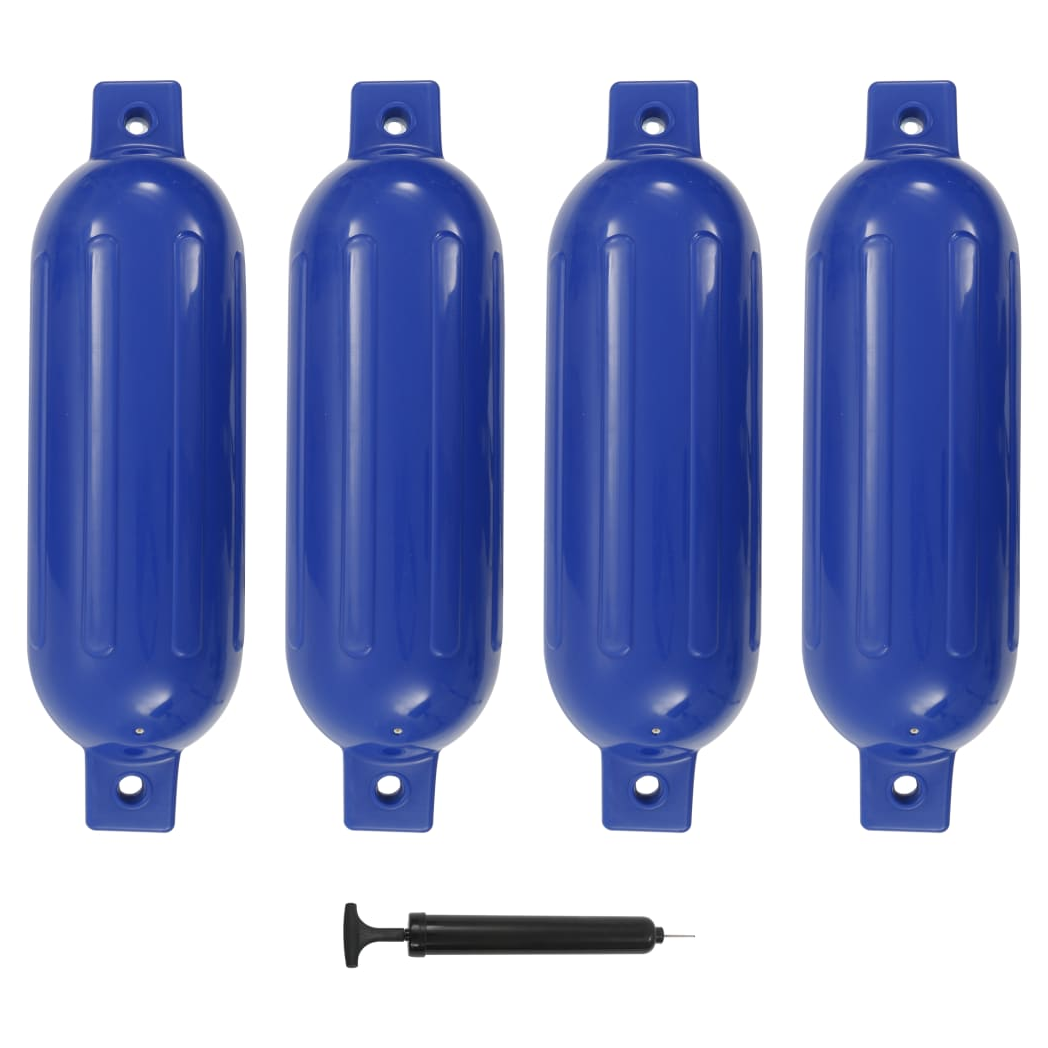 Boat Fender 4 pcs Blue 51x14 cm PVC