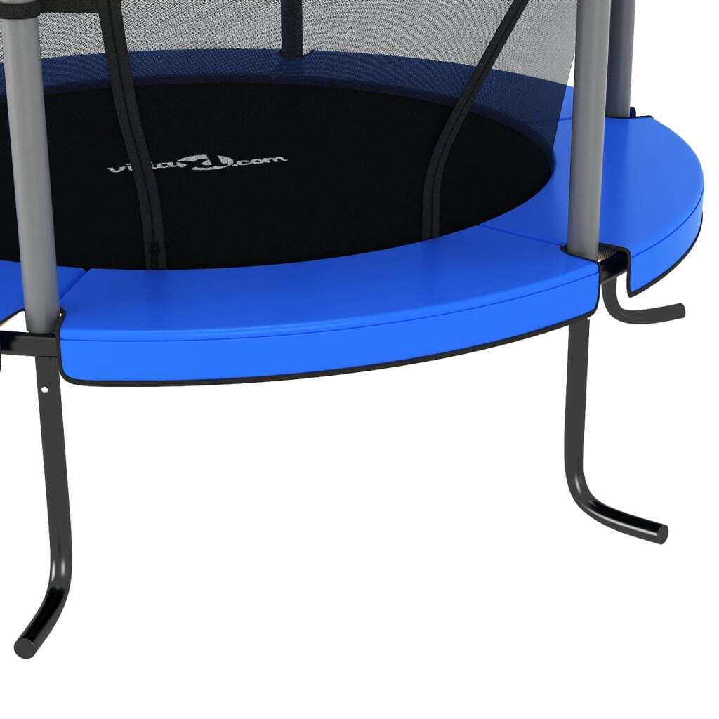 Trampoline with Safety Net Round 140x160 cm Blue