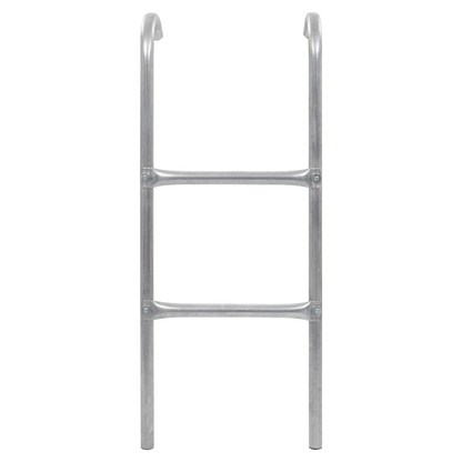 2-Step Trampoline Ladder Steel Silver 72 cm