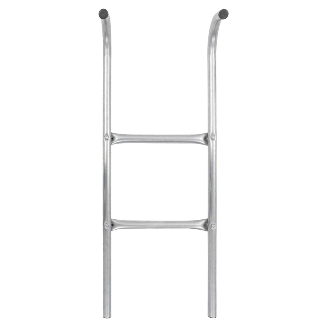 2-Step Trampoline Ladder Steel Silver 72 cm