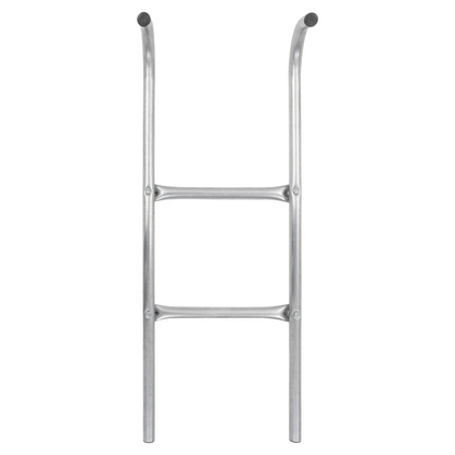 2-Step Trampoline Ladder Steel Silver 72 cm