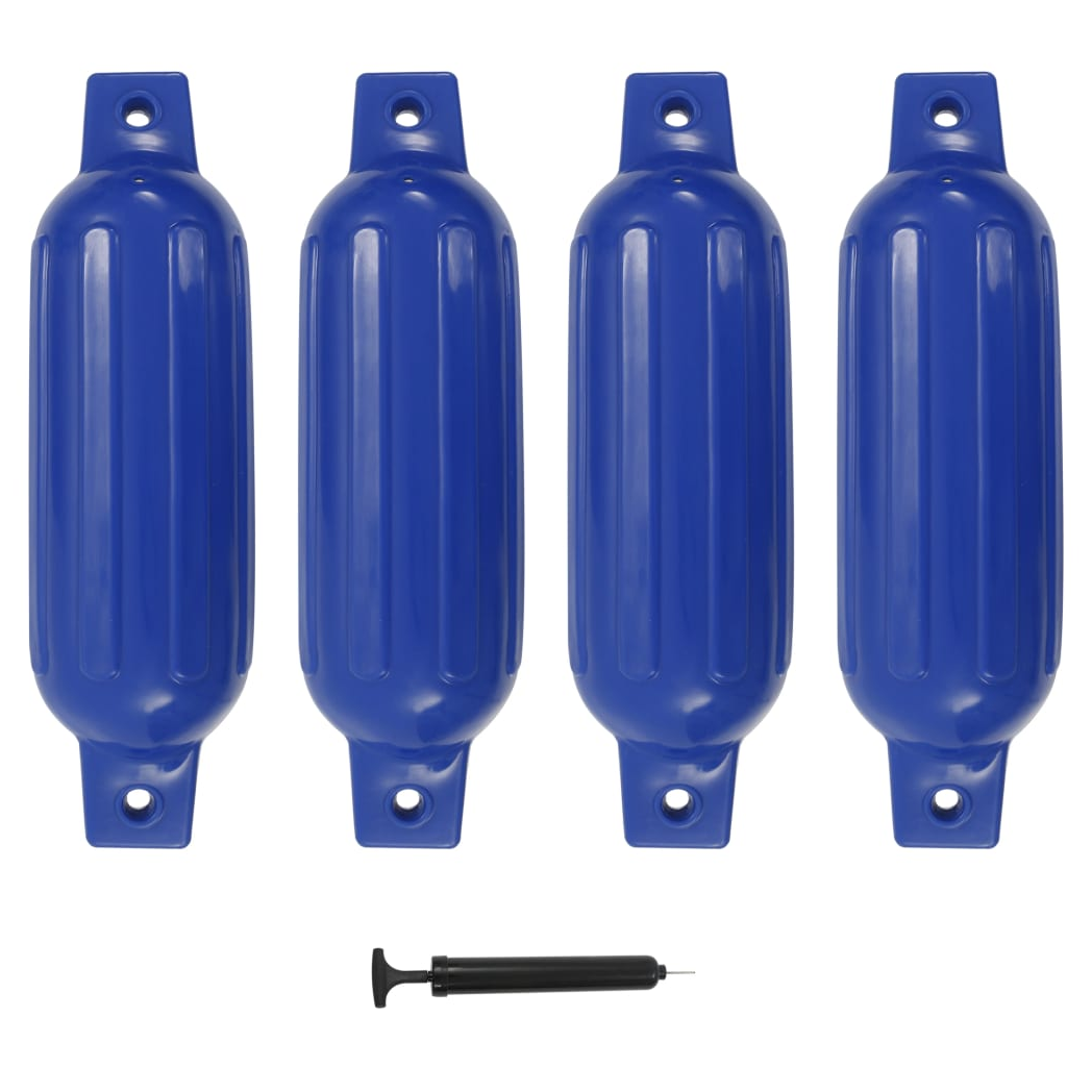 Boat Fender 4 pcs Blue 41x11.5 cm PVC