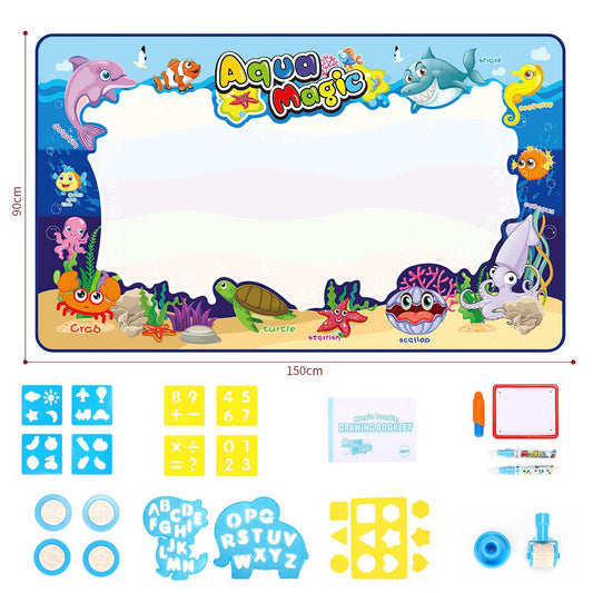 SOKA 150 X 90 cm Large Size Magic Water Aqua Doodle Drawing Mat, Handwriting Toy