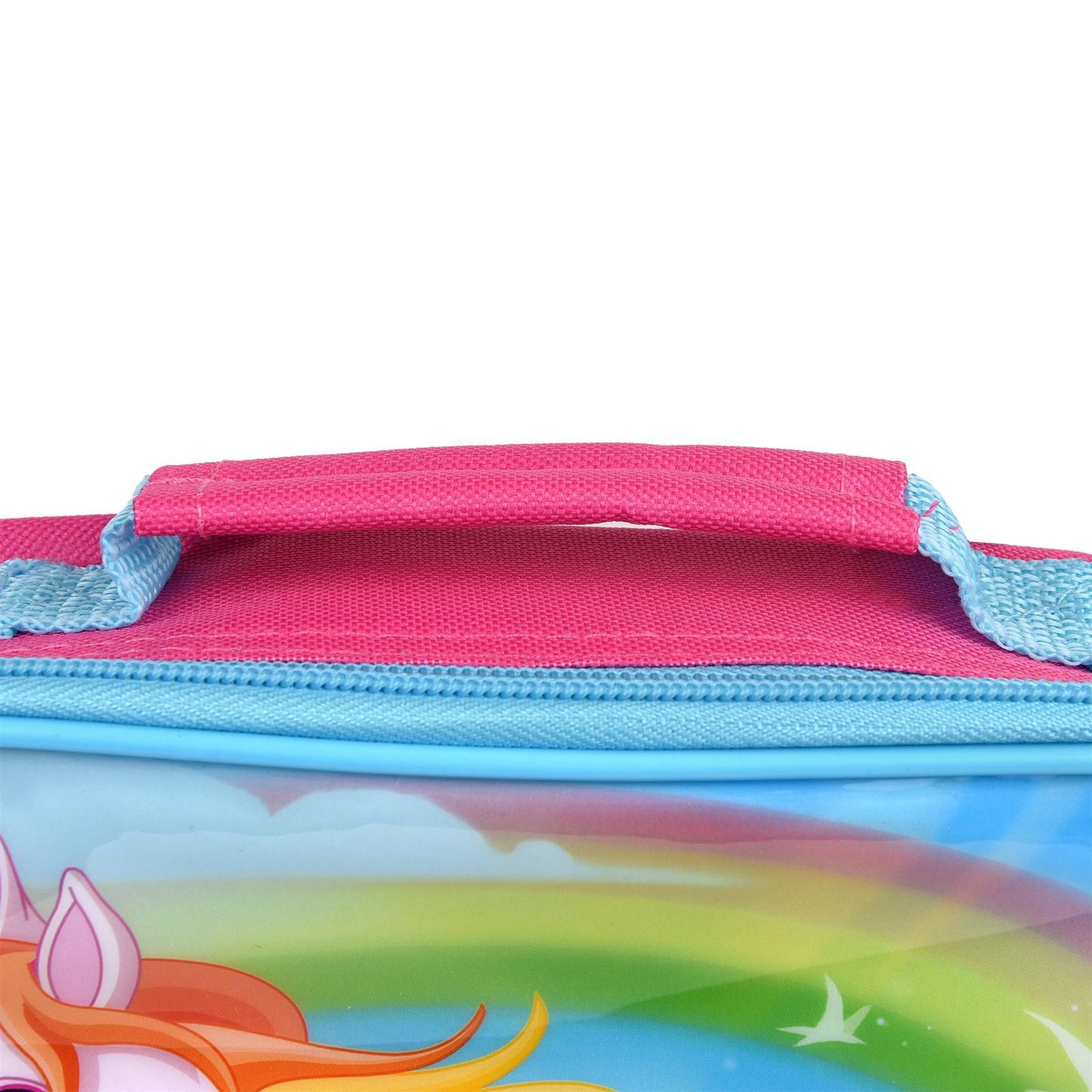 UNICORNS Characters Insulated Pink Rectangular Lunch Bag for Kids 26 x 21 x 7 cm