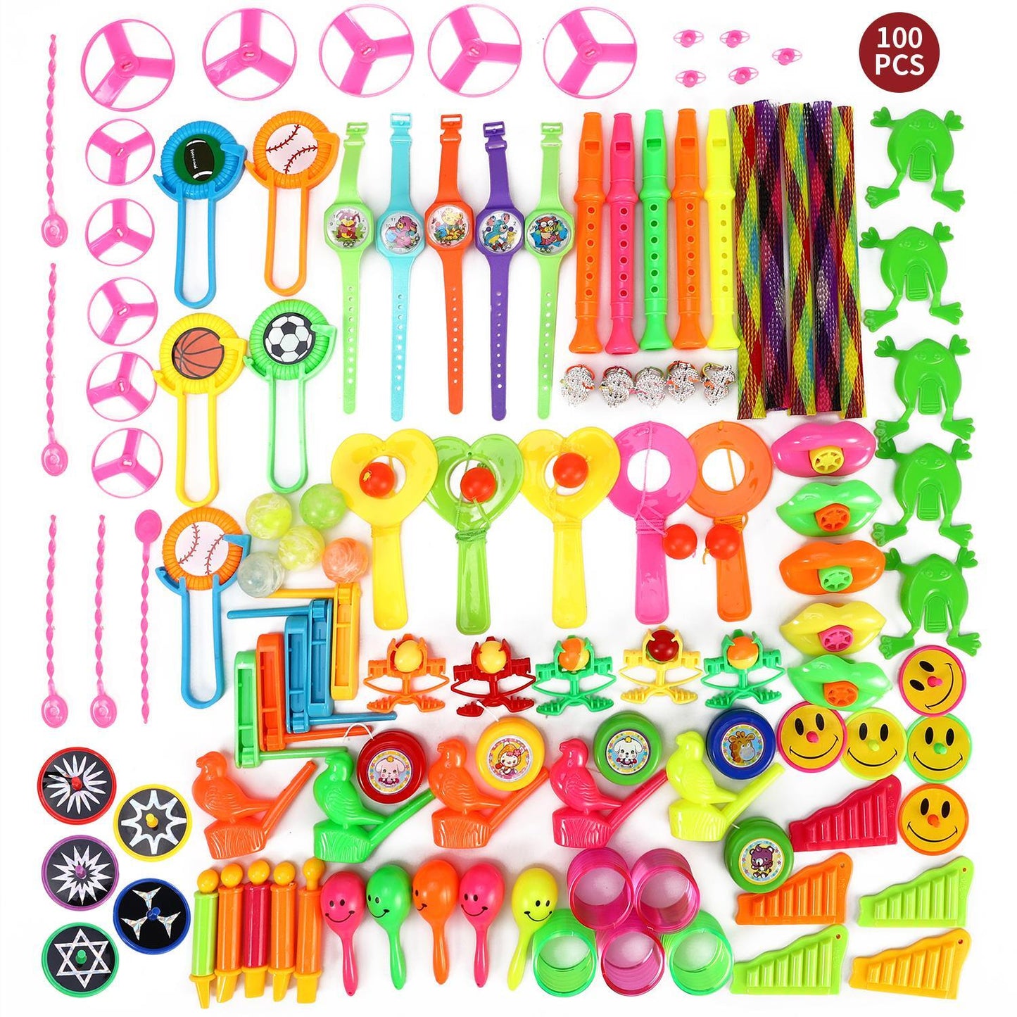 SOKA 100pc Party Bag Filler Toys Favours Prizes Birthday Loot Pinata Fillers