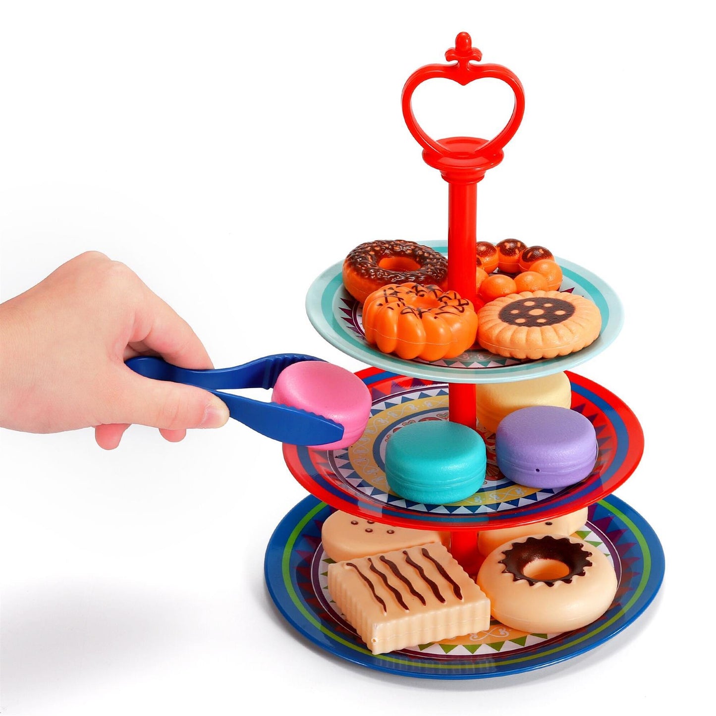 SOKA Vintage Design Metal Tea & Cakes Set Toy for Kids - 40 Pcs Classic style