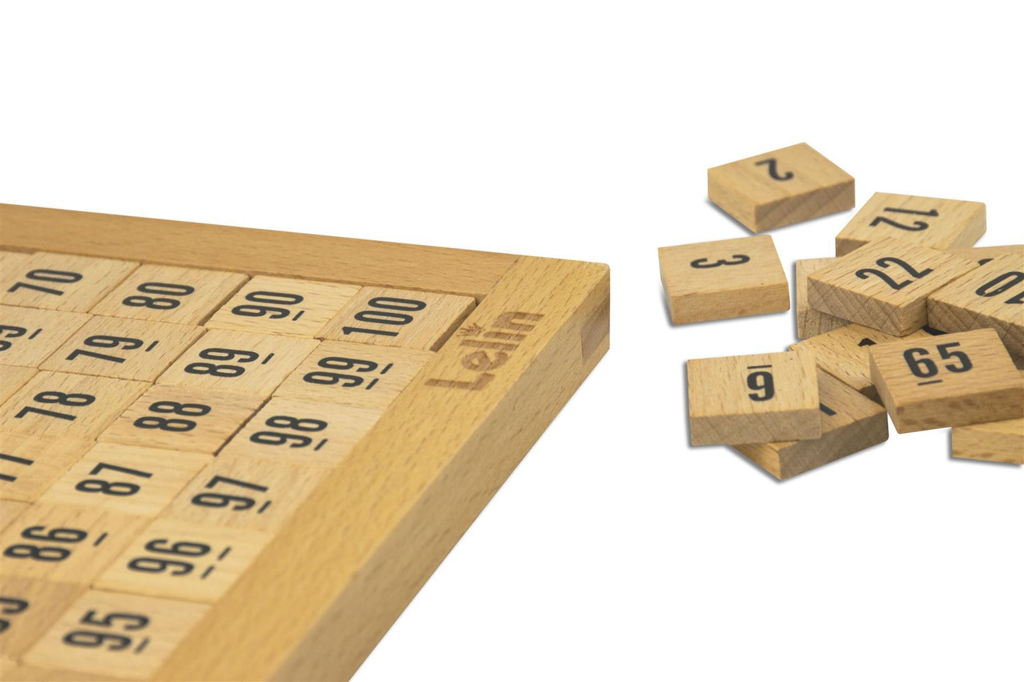 LELIN Wooden Hundred Board Game  - 1 To 100 Consecutive Numbers Montessori Maths