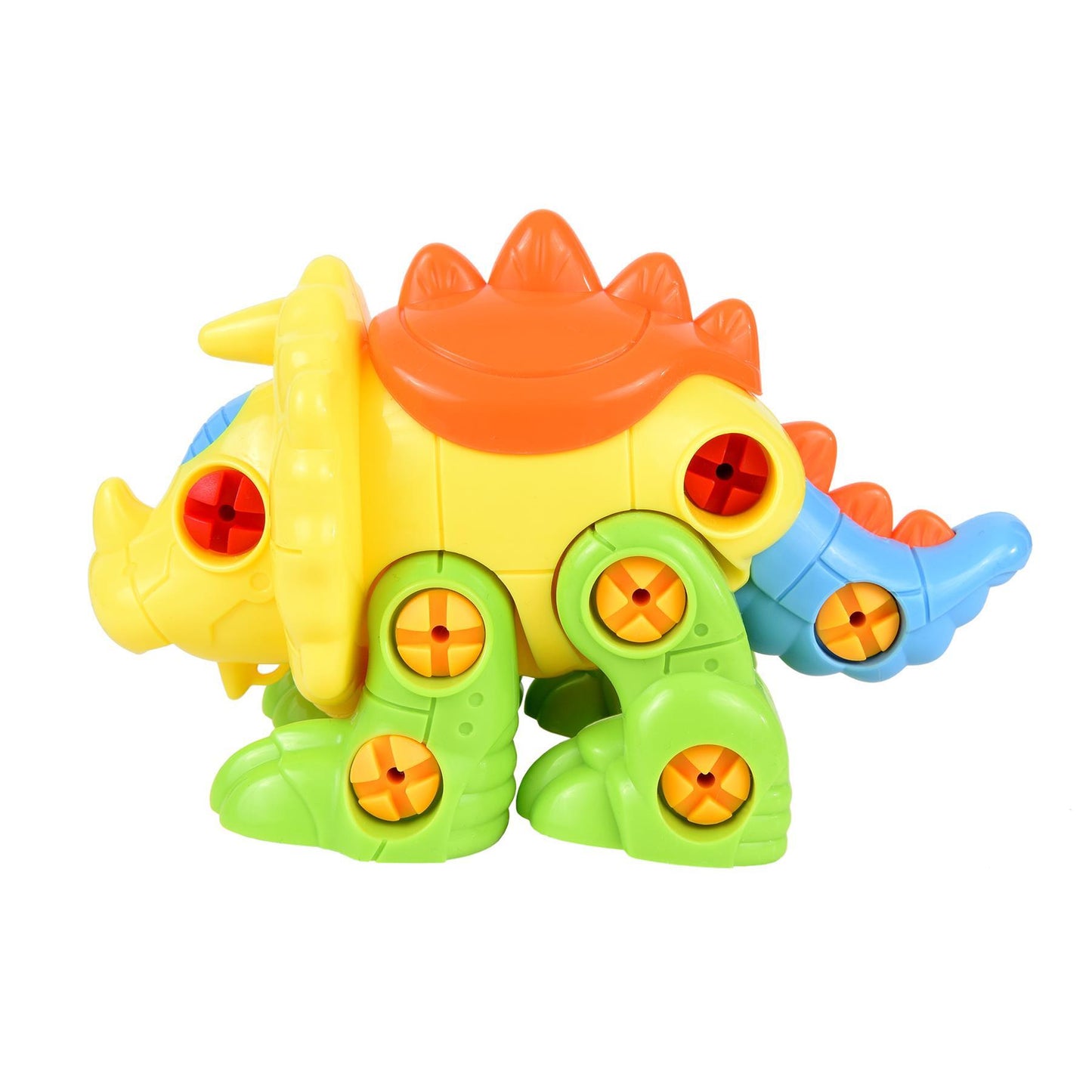 Soka Assemble Your Own Dinosaurs Toy Construction Set - Orange and Yellow